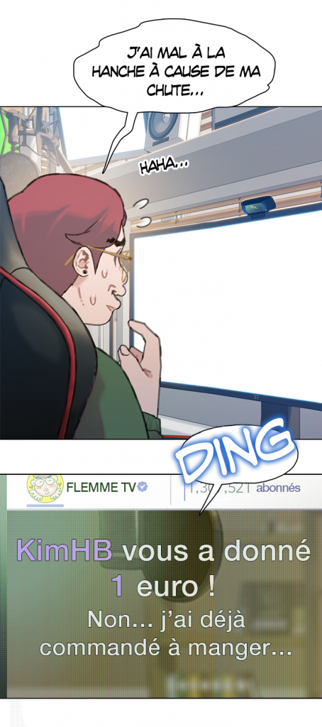 Les codes typographiques du webtoon Mort Imminente