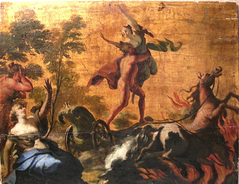Hadès et Perséphone : L'enlèvement de Perséphone par Hadès est un événement à l'origine des saisons dans la mythologie grecque.
