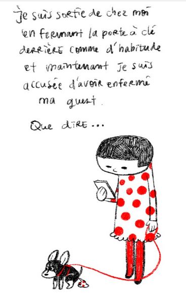 Extrait du journal B&B d'Eiko à Paris