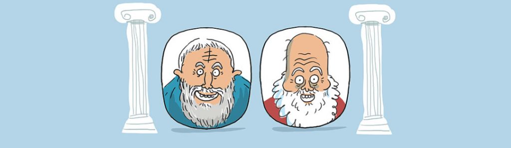 Socrate et Platon : les deux auteurs considérés comme pères de la philosophie occidentale sont aussi de la partie dans Philocomix.