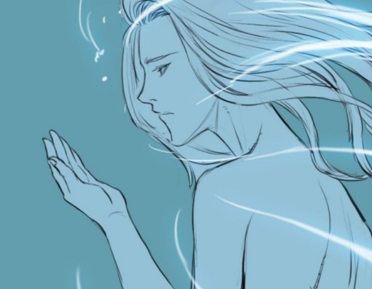 Femme qui retrouve son âme, webtoon Body for Rent.