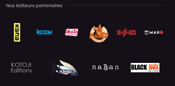 La plateforme Mangas IO compte 10 éditeurs partenaires parmi lesquels la maison Kana.