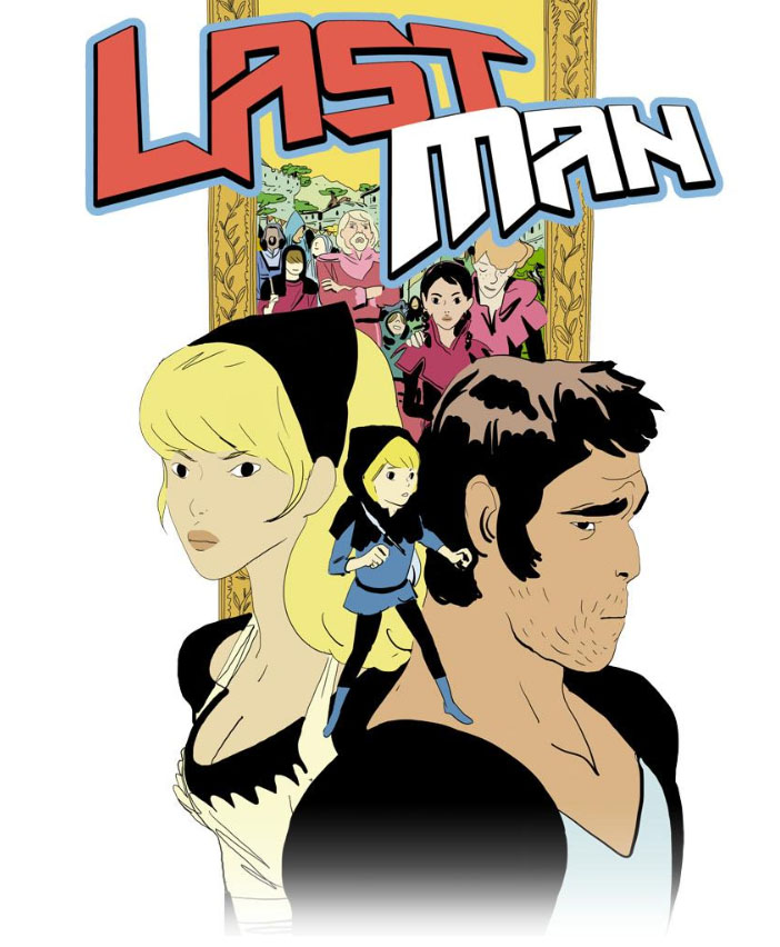Richard du webtoon The Last man devant une fresque