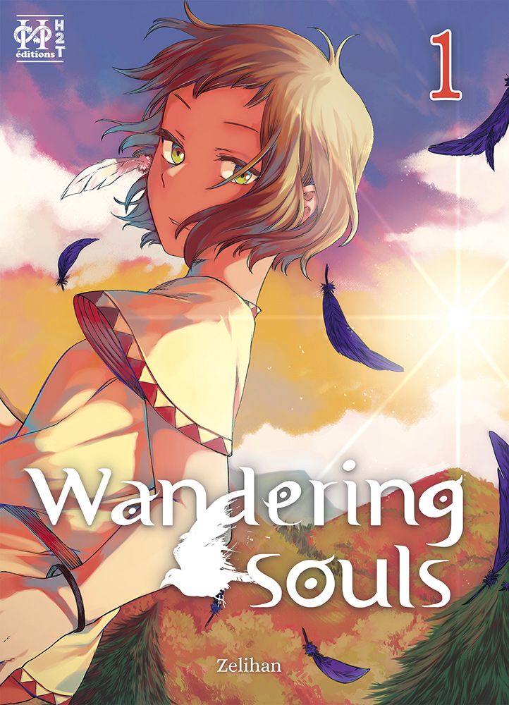 Ayten, protagonste de Wandering Souls avec en fond des montagnes et un soleil se couchan