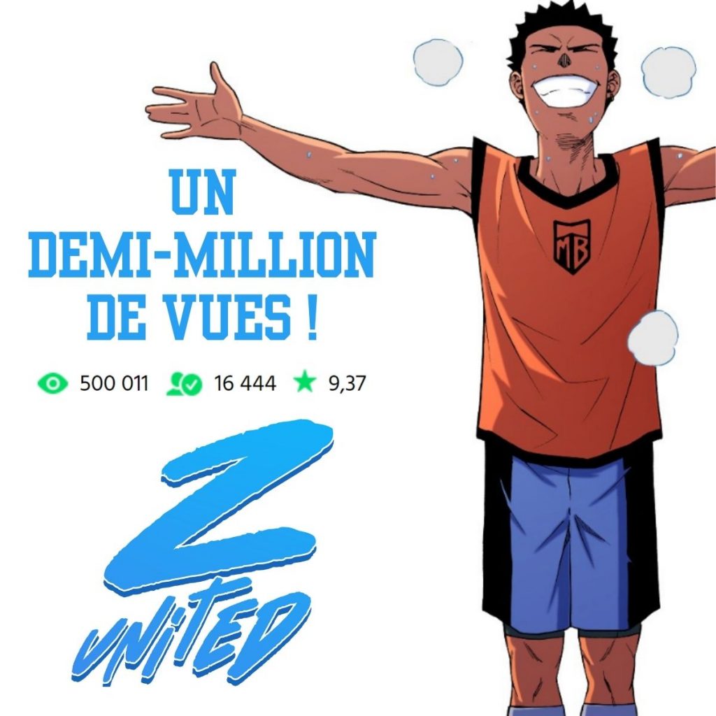 +500.000 vues pour le webtoon français Z United.