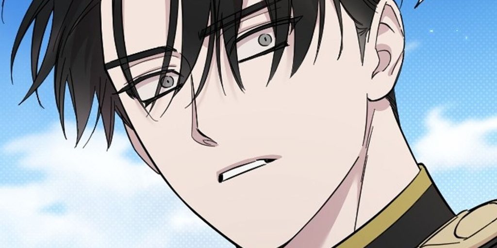 Heiner surpris dans le webtoon My Beloved Oppressor.