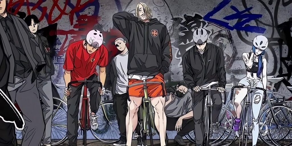 Les personnages du webtoon Wind Breaker.